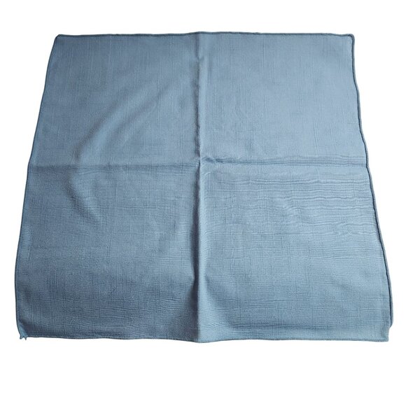Set Of 4 Blue Cotton Table Napkins 17"x16" - Picture 1 of 5